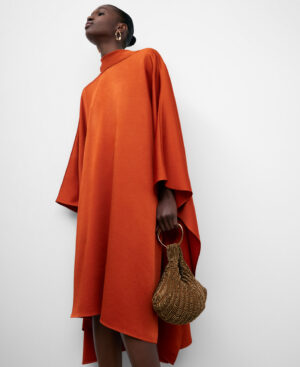 Clutch cóctel en tejido tricot