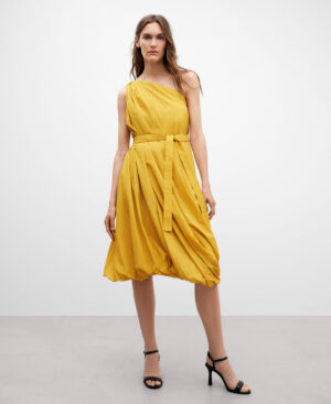 Vestido globo asimétrico para mujer