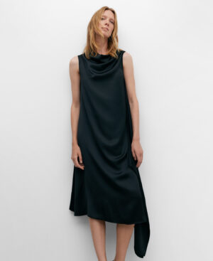 Vestido midi asimétrico